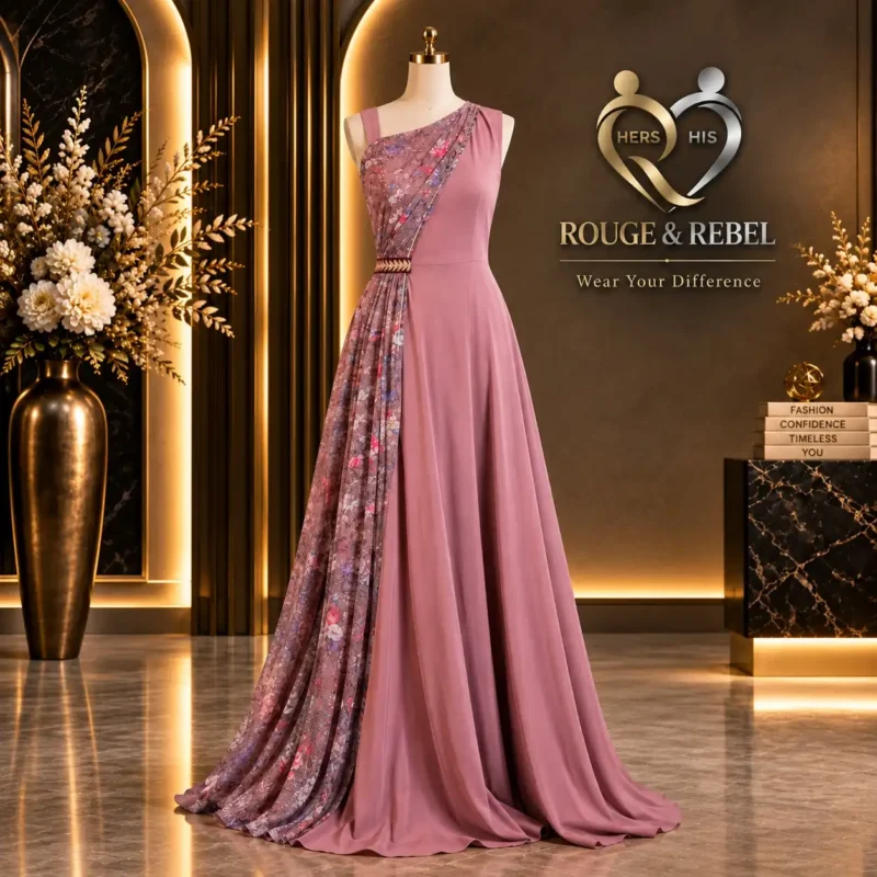 Dusty rose gown