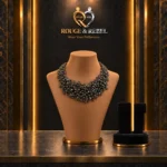 gun metal black necklace