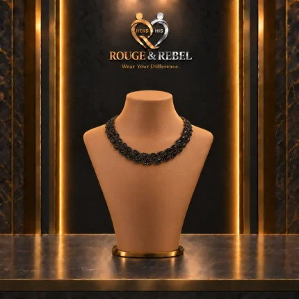black crystal necklace